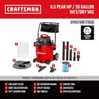 CRAFTSMAN CMXEVBE17656 20 Gallon 6.5 Peak HP Wet Dry Vac - Image 3