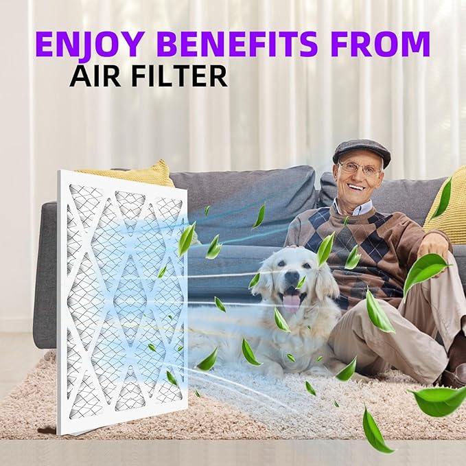 14x30x1 MERV 13 Pleated Air Filter MPR 1900 & FPR 10, Furnace Air Filters - Image 3