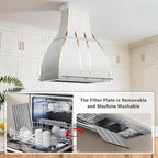 CHETTO C Stainless Steel Range Hood Cover - Image 4