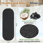 15 Pack Ceiling Fan Filters, Unscented Activated Coconut Shell Carbon Ceiling - Image 2