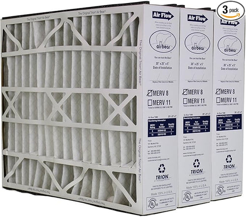 3 Trion Air Bear 20x25x5 Genuine Air Cleaner Filters by Trion