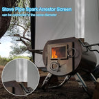 PATIKIL 2.4 Inch Stove Pipe Spark Arrestor Screen - Image 4