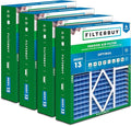 Filterbuy 19x20x5 Air Filter MERV 13 Optimal Smoke & Allergy Defense, Pleated by Filterbuy