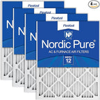Nordic Pure 20x30x1 Pleated MERV 12 Air Filters 4 Pack by NordicPure