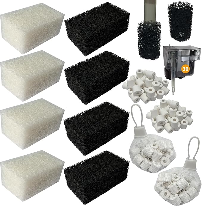 4 Set of Upgraded Three-Stage Filtration Tank Filter Maintenance Kit, by BEAUFAN