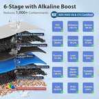 iSpring RCC7AK-BLK, NSF/ANSI 58 Certified, Alkaline 6-Stage Reverse Osmosis - Image 6
