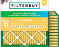 Filterbuy 11.25x11.25x1 Air Filter MERV 11 Superior Pet & Allergy Defense by Filterbuy