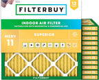 Filterbuy 17x17x1 Air Filter MERV 11 Superior Pet & Allergy Defense, by Filterbuy