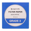 Filter Paper, Qualitative, Grade 3, 90 mm Pack of 100 Sheets by Supertek