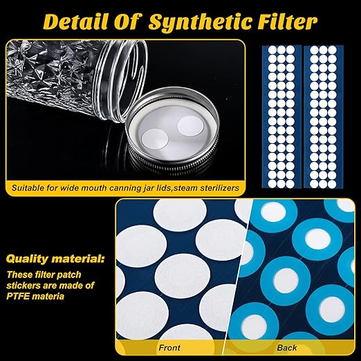 Zonon 384 Pieces Synthetic Filter Paper Stickers 20 mm 0.25 µm Filter Disc - Image 4
