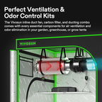 VIVOSUN Grow Tent Ventilation System, 4 Inch Inline Duct Fan - Image 2