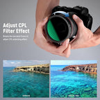 NEEWER 2 in 1 43mm Variable ND Filter ND2–ND32&CPL Filter No X Cross/30 Layer - Image 5