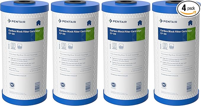 Pentair Pentek EP-BB Big Blue Carbon Water Filter, Whole House Carbon Block by PENTAIRPENTEK