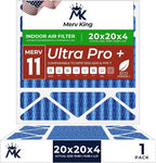MervKing 20x20x4 Air Filter Actual Size: 19.88" x 19.88" x 4.31" MERV 11 MPR by MervKing