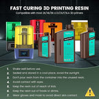 SUNLU 3D Printer Resin 1kg, Fast Curing Standard 3D Resin - Image 6