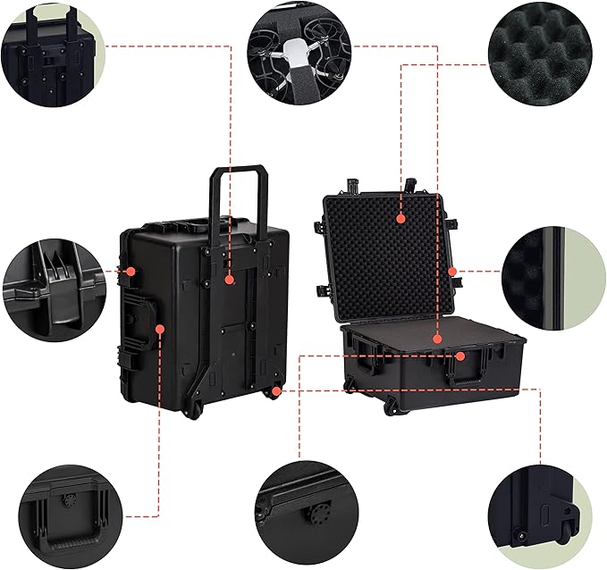 MEIJIA Portable All Weather Waterproof Hard Case, Camera Case - Image 6