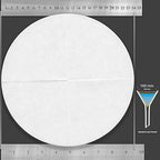 Qualitative Filter Paper 24 cm Quadrant Folded Filter Paper, Qualitative Grade 1 - Image 3
