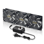 12025 Computer Fan 3 x 120 mm Small Brushless Axial Big Airflow Cooling Fan by Unknown