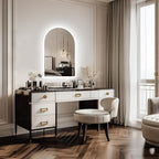 LUVODI Lighted LED Bathroom Mirror: 36x24IN Arched Dimmable Wall Lighted Vanity - Image 9