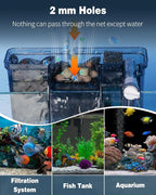 Pawfly 8 Pack Aquarium Filter Media Bags, Fish Tank Fine Mesh Bag - Image 2