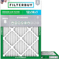 Filterbuy 12x16x1 Air Filter MERV 8 Essential Dust & Allergy Defense, by Filterbuy