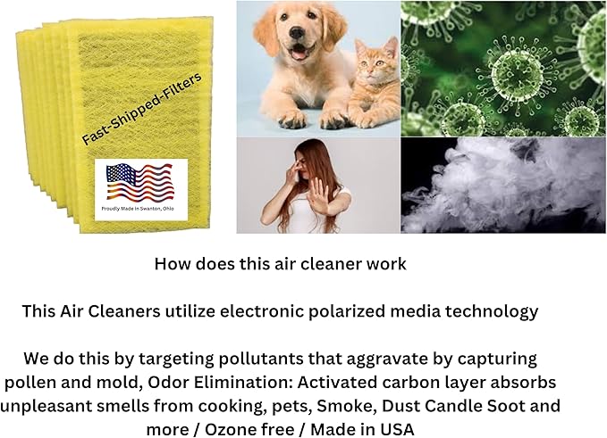 Fast-Shipped-Filters 10 Pack 16x25 Replacement Filter Pads Designed to Fit - Image 3