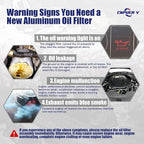 Oil Filter Housing Assembly, Complete Aluminum Plastic Cap Engine Oil Cooler - Image 2