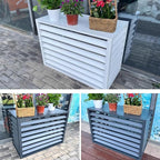 Split Air Conditioner Fence Privacy Screen 4 Panel, Aluminum Air Conditioner - Image 3