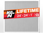 K&N 24X24X1 HVAC Furnace Air Filter, Lasts a Lifetime, Merv 13, the Last HVAC by KNEngineeringInc