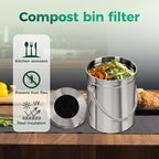 Fiber Cotton Activated Charcoal Compost Filters -7 Pack 7.3 Inch Round Odor - Image 5