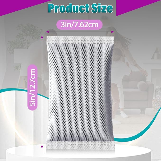 16 Pcs Activated Charcoal Odor Absorbing Filter Refills, Compatible - Image 3