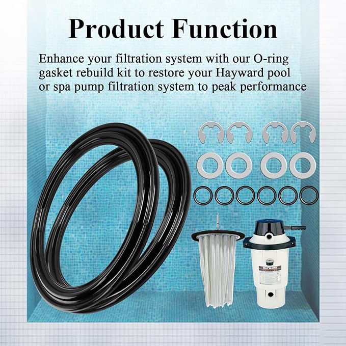 2 Pcs Diaphragm Gasket, Fits Hayward Perflex DECX5000G, EC50AC Series Extended - Image 4