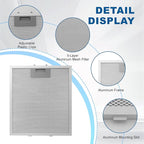 Range Hood Filter Replacement 12" x 10.5"W10169961A - Image 3