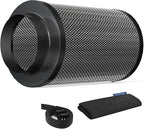 Air Carbon Filter 6 Inch, Smellines Control Removes 3X More Odors Contaminants. by HYDROWE