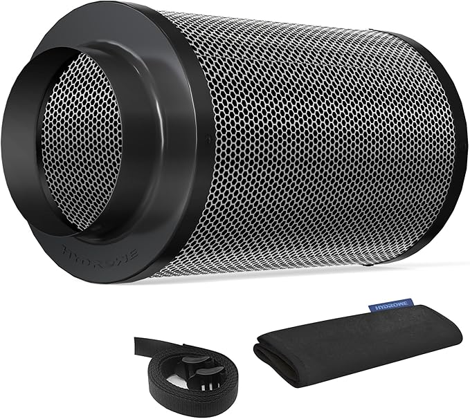 Air Carbon Filter 4 Inch, Smellines Control Removes 3X More Odors Contaminants. by HYDROWE