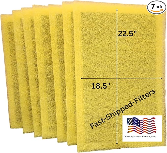 Fast-Shipped-Filters 7 Pack 20x25 Replacement Filter Pads Designed to Fit by Unknown
