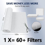 MERV 8 Air Vent Filters, Electrostatic Triple Vent Filter - Image 2