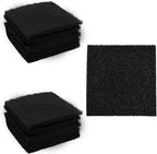 12PCS 5” Square Compost Bin Charcoal Filters, 0.4” Thick Activated Carbon by AUXBC