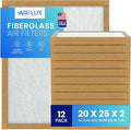 Fiberglass Air Filter -20x25x2Air Filter 12 Pack by Unknown