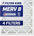 Filter King 13.75x29.75x1 Air Filter | 4-PACK | MERV 8 HVAC Pleated A/C Furnace by FilterKing