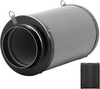 iPower 6" Air Carbon Filter for Inline Duct Fan, Intake and Exhaust Fans by iPower