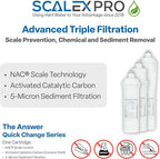 The Answer - 12in Quick Change 3/8in Auto Shut Off Head and Water Filter Combo - Image 3