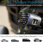 Car Air Purifier Ionizer - 12V Plug-in Ionic Anti-Microbial Car Deodorizer - - Image 5