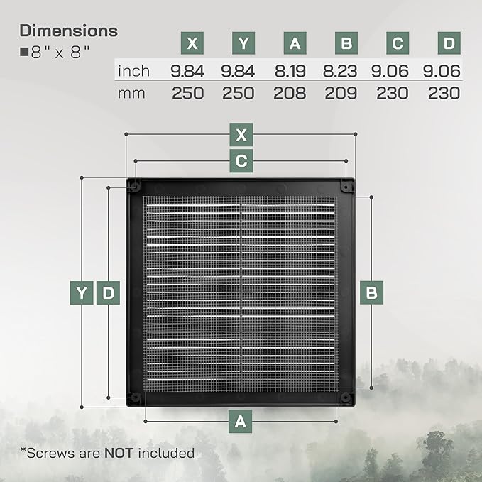 Vent Systems 8" x 8" Inch - Image 2