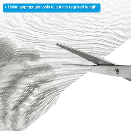 PATIKIL 40" L x 10" W Woven Wire Mesh, 40 Mesh 304 Stainless Steel Air Vent - Image 4