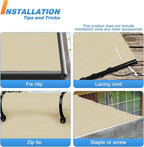 TANG Sun Shade Fabric Roll 8'x92' Shade Cloth - Image 5