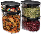 ProKeeper+ Airtight Food Storage Container Set – Clear Plastic Flour and Sugar - Image 3