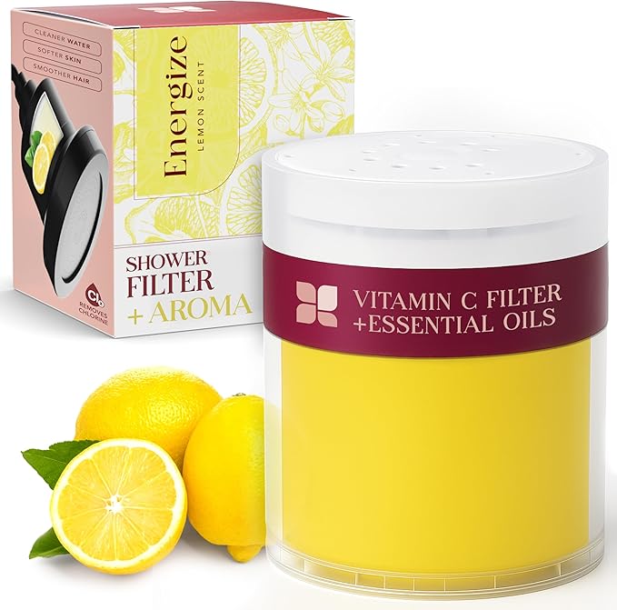 Vitamin C Shower Filter Replacement Cartridge + Shower Steamers Aromatherapy by Unknown