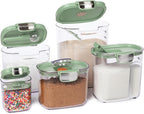 ProKeeper+ Airtight Food Storage Container Set – Clear Plastic Flour and Sugar - Image 2