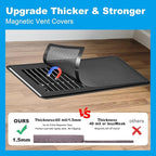 6-Pack Black Magnetic Vent Covers 4.7x10.2 Inch - Image 4
